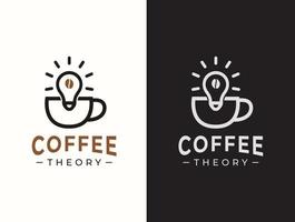 concepto de diseño de logotipo de café vector