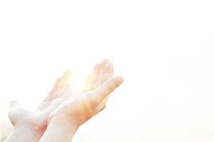 Human hand holds cross. Eucharist Therapy Bless God Helping Repent Catholic photo