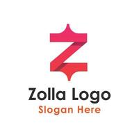 plantilla de diseño de logotipo de letra z sobre fondo blanco vector