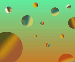 3d ball gradient mbackground design vector