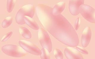 3d oval gradient mbackground design vector