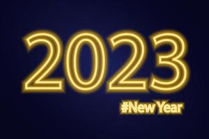 feliz año nuevo 2023 vector