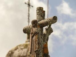 la iglesia de pedroso. naron, galicia, españa foto