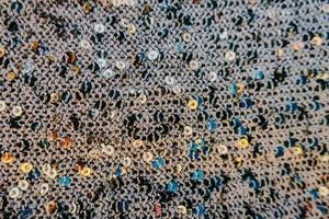 Background aesthetic texture with sequin glitte photo