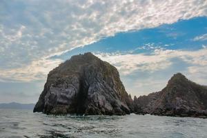 Devil Waves in the sea at beach photo