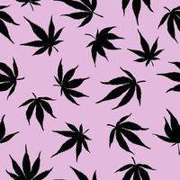 cannabis seamless pattern vector