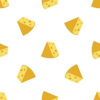 cheese seamless pattern vector