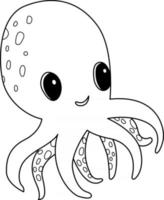 Octopus Kids Coloring Page Great for Beginner Coloring Book