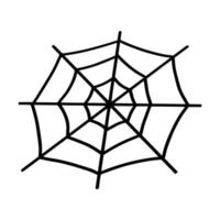 Spider web on a white vector