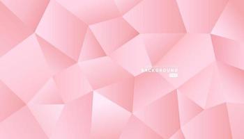 Luxury polygonal pattern on pink gradient background. Abstract geometric pattern pink gold color design. You can use for banners, web, brochure, ad, poster, etc. Vector illustration.