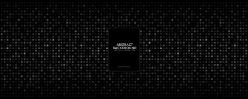 Dark gray vector modern geometrical circle abstract background. Geometric pattern in halftone style with gradient. Dotted texture template.