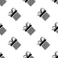 Gift box seamless pattern vector