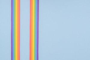 Hand with bracelet with gay lgbt colors photo