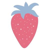 Strawberry. Vector illustration, flat style.