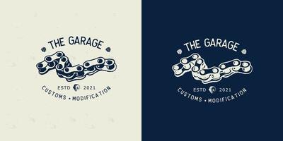 Garage logo design concept vector