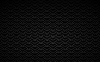 Black background with line wave design. Vector illustration