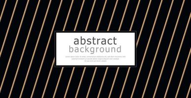 Modern geometric luxury web card template for business or presentation with golden lines on black background - Vector