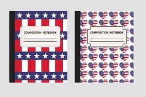 veterans day Composition notebook vector