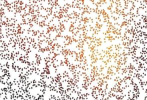 Light Orange vector background with bubbles.