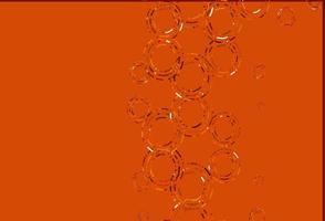 Light orange vector pattern with spheres.