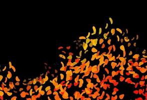 Dark Orange vector backdrop with abstract shapes.