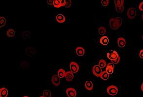 Dark Orange vector texture with disks.