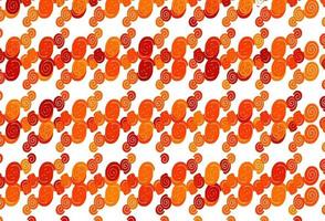 Light Orange vector background with lamp shapes.