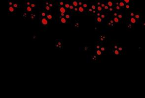 Dark Orange vector pattern with curved circles.