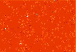 Light Orange vector template with circles.