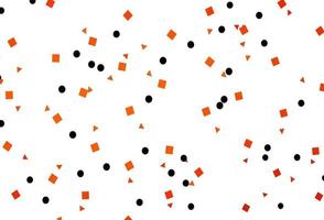 Light Orange vector pattern in polygonal style with circles.