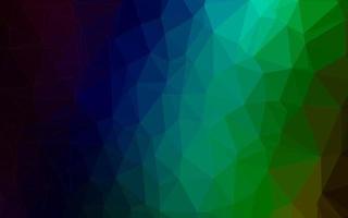 Dark Multicolor, Rainbow vector abstract polygonal texture.