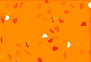 Light Orange vector background with abstract forms.