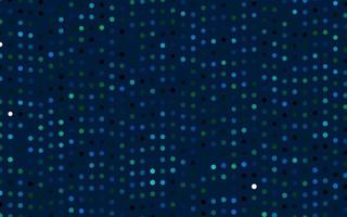 Dark Blue, Green vector cover with spots.