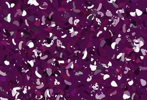 Light Pink vector pattern with chaotic shapes.