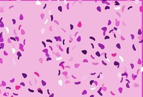 Light Pink vector pattern with chaotic shapes.