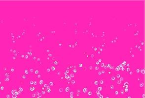 Light Pink vector pattern with spheres.