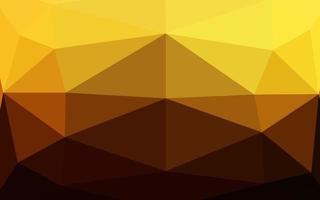 Dark Orange vector abstract polygonal cover.