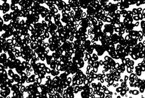 Black and white vector background with bubbles.