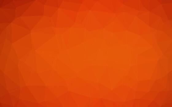 Light Orange vector shining triangular pattern.