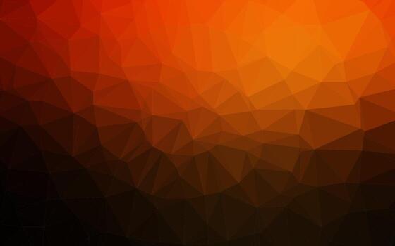 vector naranja oscuro brillante plantilla triangular.