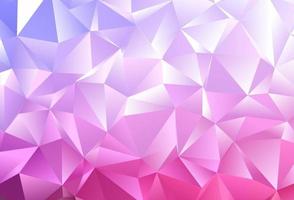 Light Pink, Blue vector shining triangular template.