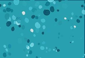 Light BLUE vector background with liquid shapes.