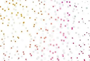 Light Pink, Yellow vector background with rectangles.