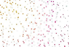 Light Pink, Yellow vector background with rectangles.