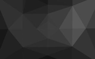 Dark Silver, Gray vector shining triangular background.