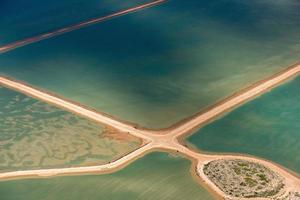 Saline aerial view in shark bay Australia photo