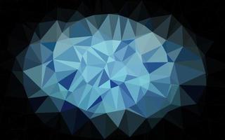 Dark BLUE vector shining triangular template.