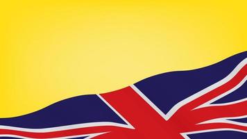 fondo británico aislado en color amarillo. bueno para banner de evento vector