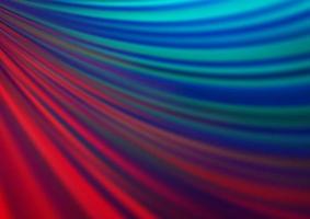 Dark Blue, Red vector pattern with bent ribbons.