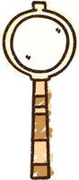 Magnifying Glass Chalk Drawing vector